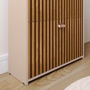 Ver imagem 4 de Sapateira Quarto Vertical Organizadora 12 Pares Calçados Prateleira Gavetas Basculante Fendi/ripado