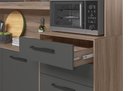 Ver imagem 5 de Kit Cozinha Hortelã 8 Portas Carvalho Nature/Chumbo - Nicioli