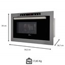 Ver imagem 2 de Micro-ondas Fischer Infinity de Embutir 25l com Dourador Grill em Aço Inox 220v 25378(55522)