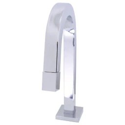 Torneira Banheiro Slim Tube Quadrada Baixa Cromada:Cromado - 5