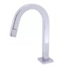 Torneira Banheiro Slim Tube Quadrada Baixa Cromada:Cromado - 3