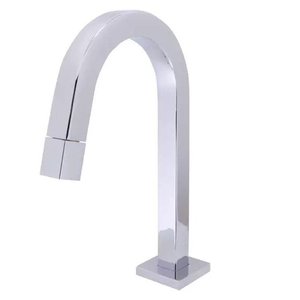 Torneira Banheiro Slim Tube Quadrada Baixa Cromada:Cromado