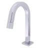 Torneira Banheiro Slim Tube Quadrada Baixa Cromada:Cromado - 1