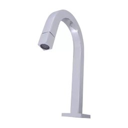 Torneira Banheiro Slim Tube Quadrada Baixa Cromada:Cromado - 4