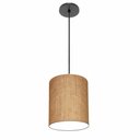 Ver imagem 1 de Lustre Luminária Pendente Vivare Free Lux Pe-4103pr Cúpula em Tecido 15x20cm