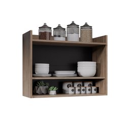 Armário de Cozinha Aéreo 70,5 Cm 2p com Nicho Colin Freijó/preto M12 - D'Rossi - 3 Armário de Cozinha Aéreo 70,5 Cm 2p com Nicho Colin Freijó/preto M12 - D'Rossi - 3