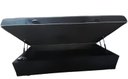 Ver imagem 2 de Cama Box Baú Solteiro Conjugado, (com Colchão Acoplado) em Suede Preto