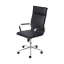 Ver imagem 1 de Cadeira de Escritório Giratoria Eames Soft Preta - Alta | Cromado