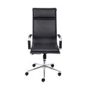 Ver imagem 2 de Cadeira de Escritório Giratoria Eames Soft Preta - Alta | Cromado
