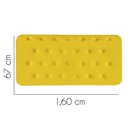 Ver imagem 2 de Painel Estofado Luxo Capitonê Brenda 160cm Queen Size para Cama Box Suede Amarelo - Gat Magazine