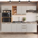 Ver imagem 3 de Conjunto de Cozinha Modulada Completa 5 Peças 280cm Isabelle Delmarco