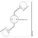 Ver imagem 2 de Arandela Aro Preto Jabuticaba Globo De Vidro Orby