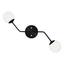 Ver imagem 1 de Arandela Aro Preto Jabuticaba Globo De Vidro Orby