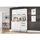 Ver imagem 3 de Armário para Cozinha Kit Pop 120 Cm 6 Portas 2 Gavetas Branco Fosco Brilho - Zanzini