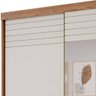 Guarda Roupa 2 Portas com Espelho Luana Cinamomo Off White 202cm Panan - 7
