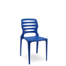 Cadeira Fixa Ville Plaxmetal Polipropileno Azul Bic - 1