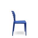 Ver imagem 2 de Cadeira Fixa Ville Plaxmetal Polipropileno Azul Bic