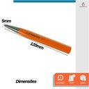 Ver imagem 3 de Punção de Centro Aço Cromo Vanádio 120mm X 5mm Starfer Precisão e Durabilidade para Marcação de Meta