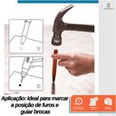 Ver imagem 4 de Punção de Centro Aço Cromo Vanádio 120mm X 5mm Starfer Precisão e Durabilidade para Marcação de Meta