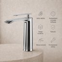 Ver imagem 7 de Torneira Banheiro Misturador 100% Metal Premium Moscou Cromado