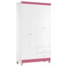 Cômoda e Guarda Roupa 4 Portas Ternura Baby Branco Flex - Incorplac - 4