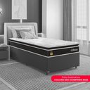 Ver imagem 5 de Colchão Solteiro Life D33 Pillow Top Preto 17x88x188cm- e-Shop Casa