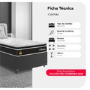 Ver imagem 2 de Colchão Solteiro Life D33 Pillow Top Preto 17x88x188cm- e-Shop Casa