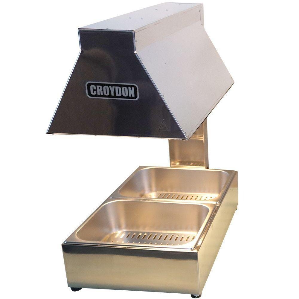 Conservador de Frituras 2 Cubas Gn 1-2 Cf2d Croydon Conservador Inox 220v