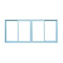 Ver imagem 3 de Janela Correr 4 Folhas Vidro 150cm X 120cm Vidro Temperado 6cm Fábrica do Alumínio