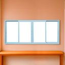 Ver imagem 5 de Janela Correr 4 Folhas Vidro 150cm X 120cm Vidro Temperado 6cm Fábrica do Alumínio