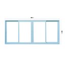 Ver imagem 4 de Janela Correr 4 Folhas Vidro 150cm X 120cm Vidro Temperado 6cm Fábrica do Alumínio