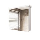 Ver imagem 2 de Armário de Banheiro 65cm 02 Portas com Espelho Ref 502 - Branco