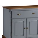 Ver imagem 2 de Balcão Buffet 3 Portas 2 Gavetas 60803 Hannover Linz Móveis - Cinza/imbuia Glazer