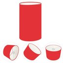 Ver imagem 2 de Cúpula Abajur Cilíndrica Cp-7002 Ø13x30cm Vermelho