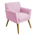 Ver imagem 2 de Kit 2 Poltronas Decorativa Cecília - Rosa Bebê