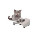 Ver imagem 2 de Comedouro Elevado Inclinado Individual Gato Branco