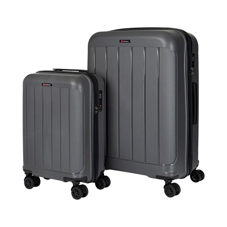 Conjunto de Malas Travelux Interlaken Polipropileno - P e G Cinza ...