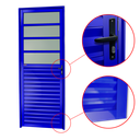 Ver imagem 2 de Porta de Cozinha Alumínio 80 Dir L25 V.Boreal Azul Brimak