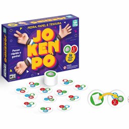 Jogo de Cartas Infantil - Pedra Papel e Tesoura - Jokenpô - Nig Brinquedos - 1