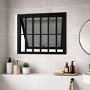 Ver imagem 1 de Vitro Maxim Ar com Grade Alumínio Preto 60x80