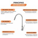 Ver imagem 5 de Torneira para Cozinha Bancada Autralis Meber Metais Cromado