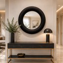 Ver imagem 1 de Espelho Decorativo Madrid Veludo 60cm Preto