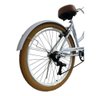 Bicicleta Retro Feminina Aro 26 Beach +7v Shimano -route Bike Branco - 5