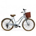 Ver imagem 1 de Bicicleta Retro Feminina Aro 26 Beach +7v Shimano -route Bike Branco