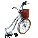 Ver imagem 3 de Bicicleta Retro Feminina Aro 26 Beach +7v Shimano -route Bike Branco