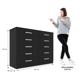 Comoda para Quarto 10 Gavetas Marbela - 3