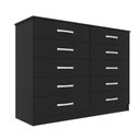 Ver imagem 2 de Comoda para Quarto 10 Gavetas Marbela Preto