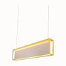 Pendente Almenara Dourado Retangular 220v - 1