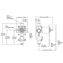 Base Registro Monocomando Kohler 40mm Cromado 880br-cp - 2