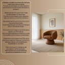 Ver imagem 7 de Poltrona Orgânica Giratoria Redonda Sala Venus Confortável Elegante Sapatas Plásticas Courino Carame